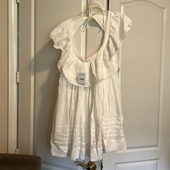 Free People Dresses & Skirts - 𝗡𝗪𝗧 𝗙𝗣 • The Delightful White Baby doll Mini Dress